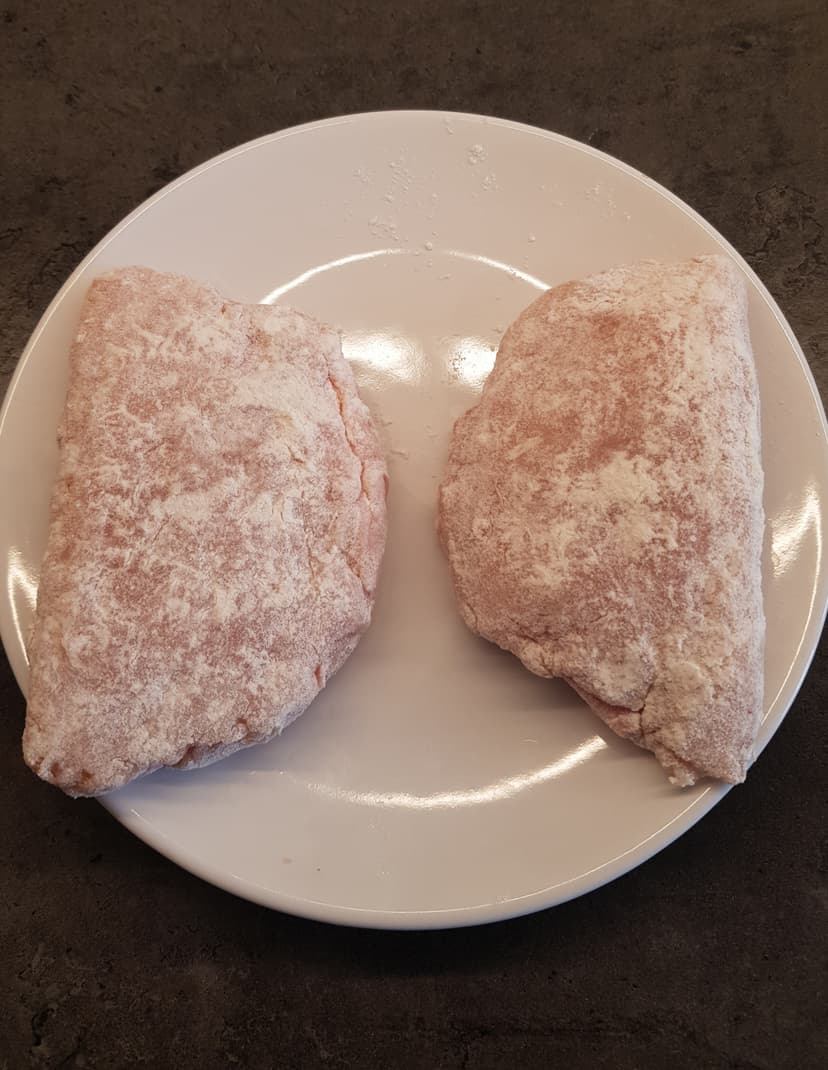 Cordon-bleu pret pour la cuisson 