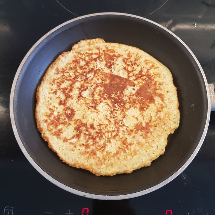 Cuisson de la galette, deuxième côté